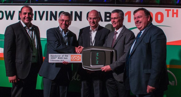 MAN delivers 1 000th bus to Golden Arrow
