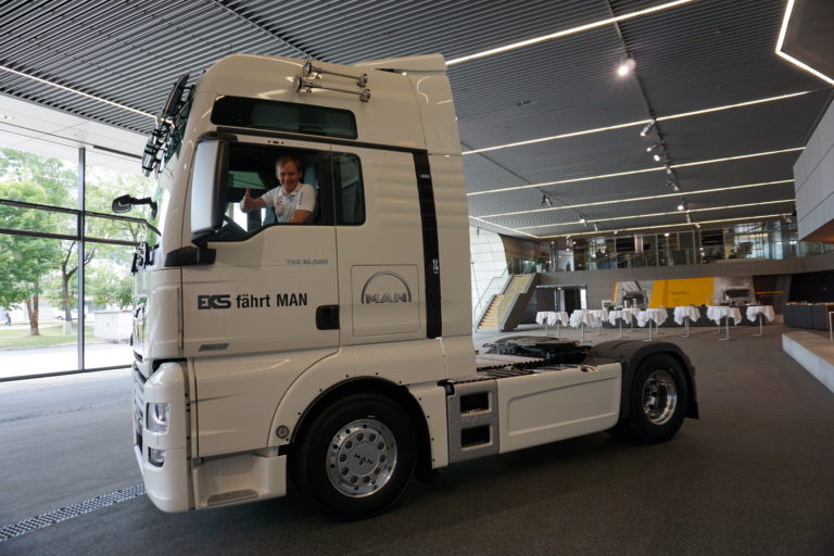 Rallycross Champion Mattias Ekström takes over MAN TGX D38