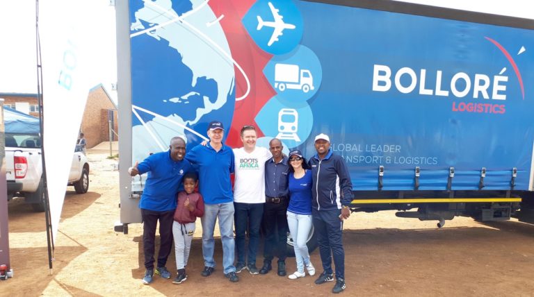 Bolloré Logistics Partners with Boots for Africa in Donation of 700 Soccer Boots