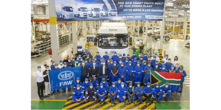 7,000th FAW truck assembled at Coega